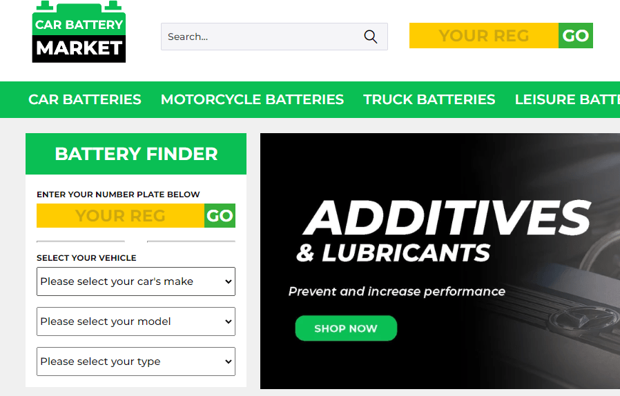 CarBatteryMarket Battery Search